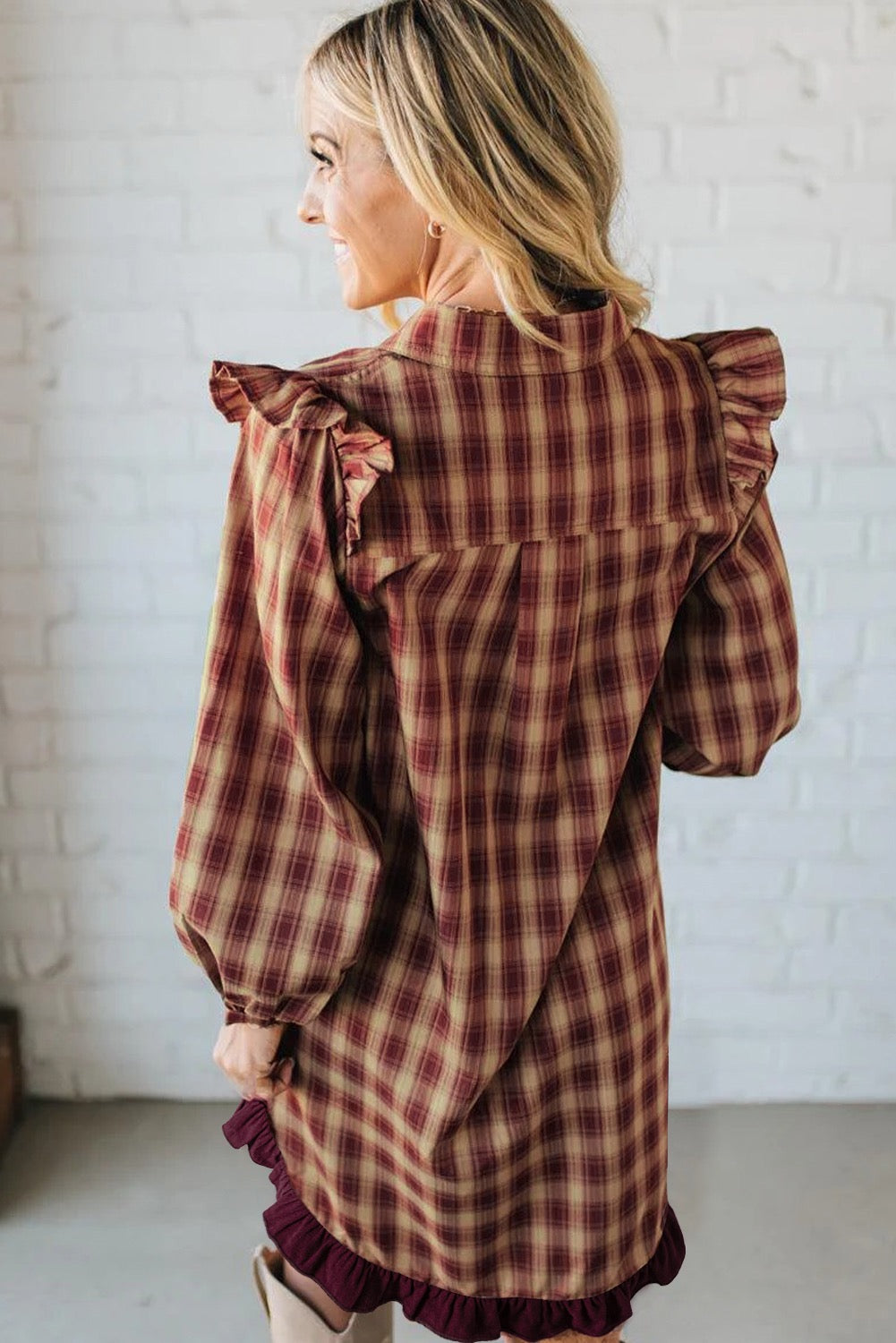 give thanks plaid dress