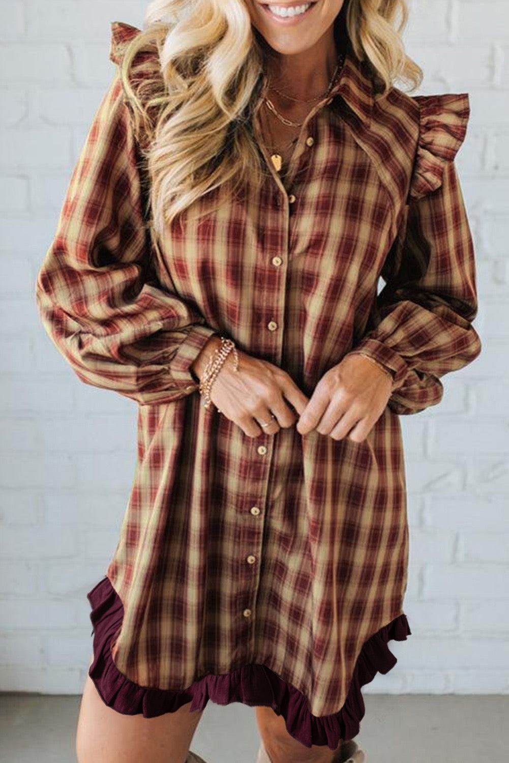 give thanks plaid dress