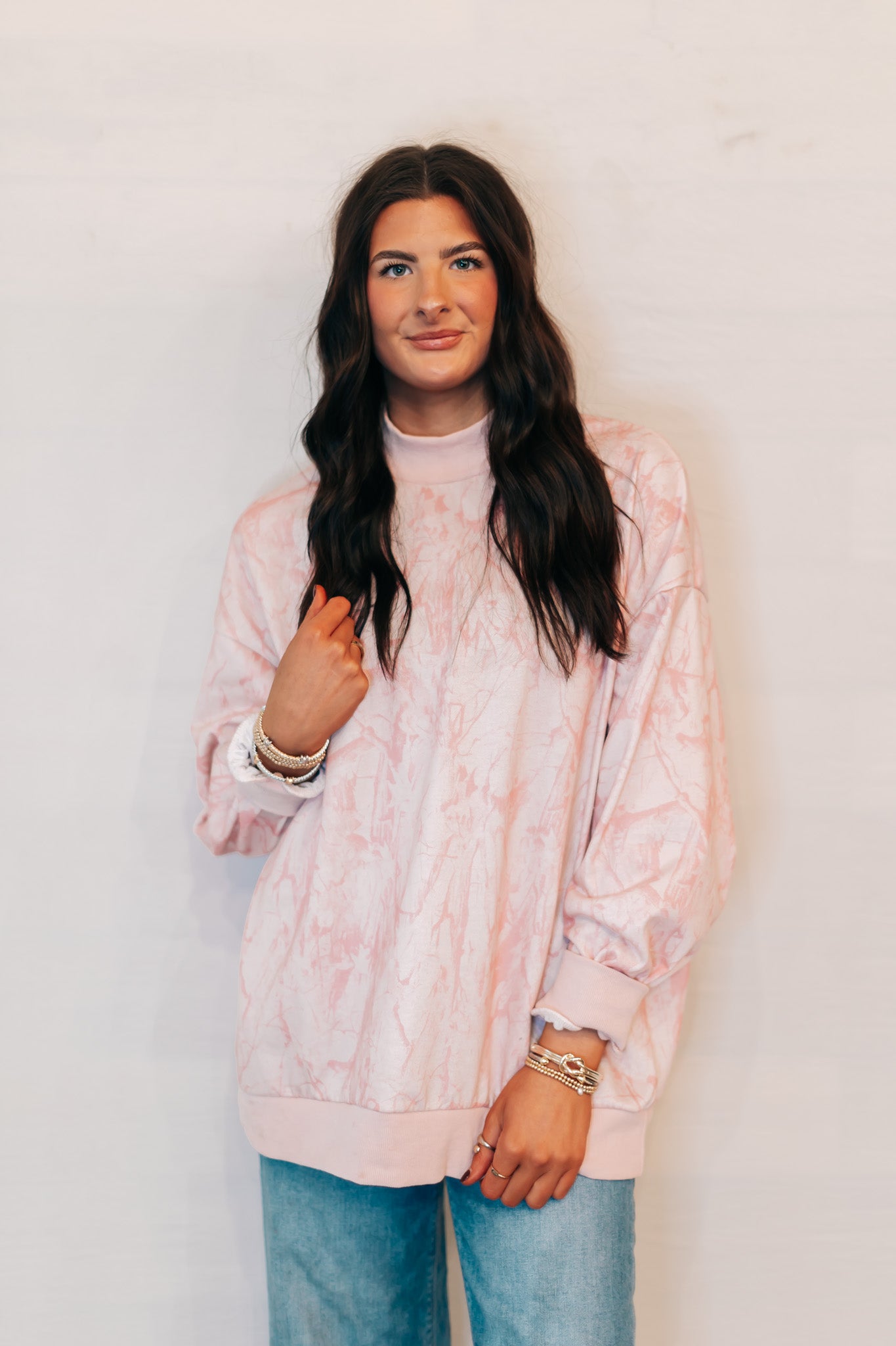 Blush Camo sweatshirt