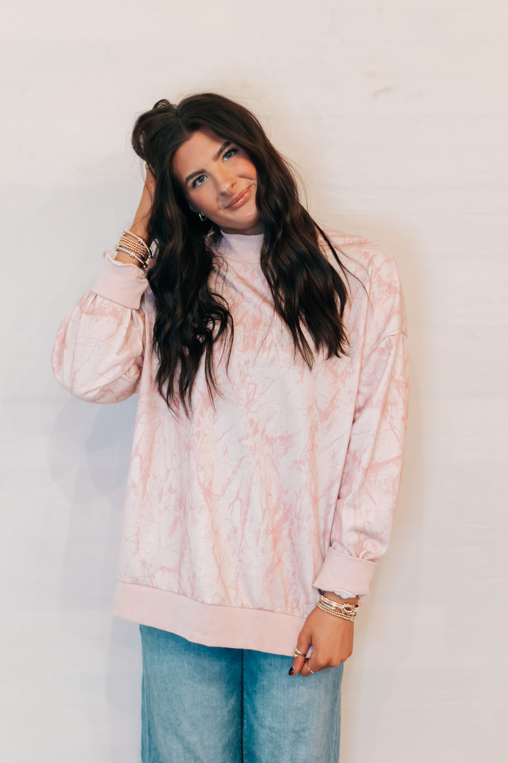 Blush Camo sweatshirt
