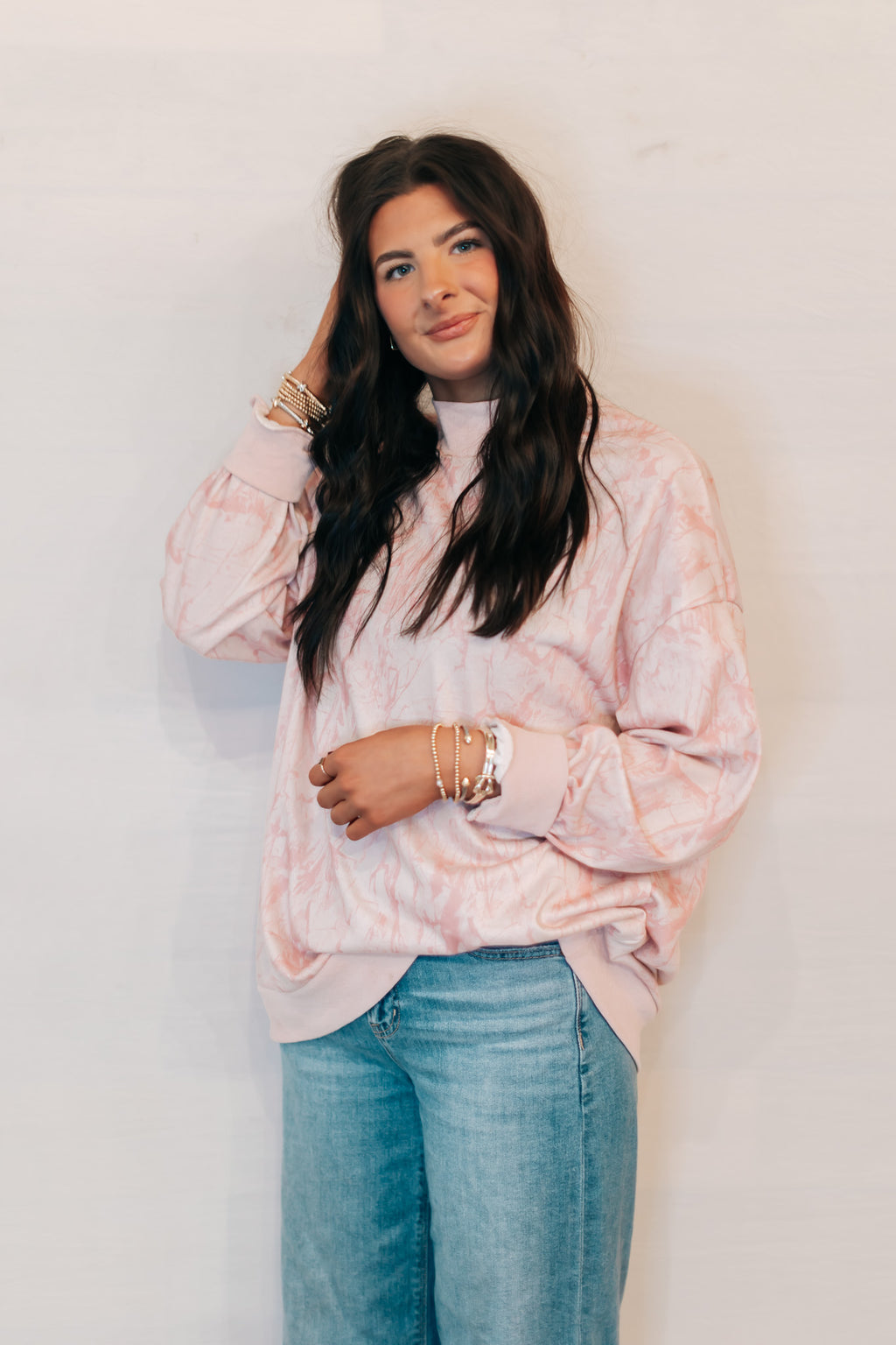 Blush Camo sweatshirt