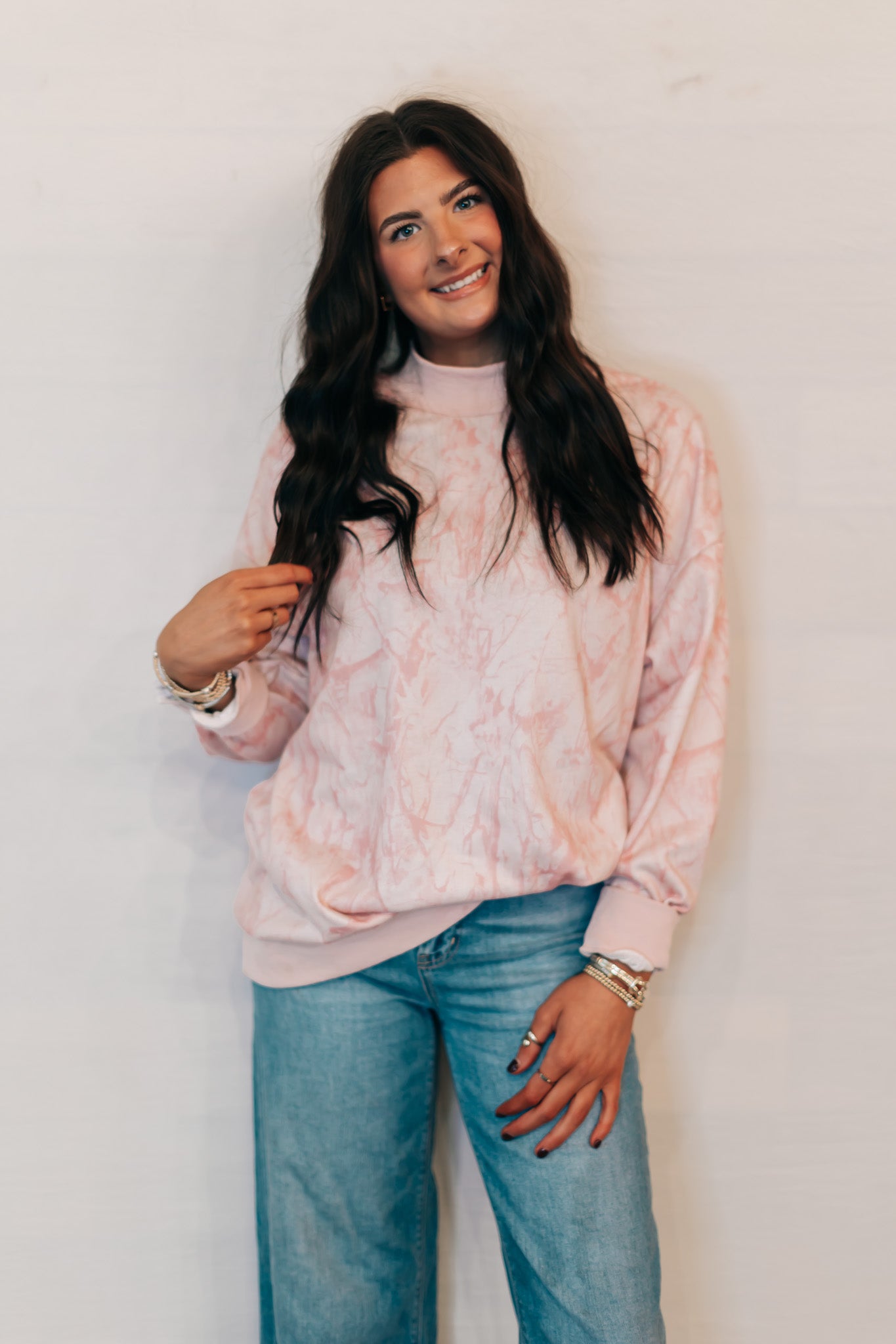 Blush Camo sweatshirt